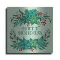 Luxe Metal Art 'Happy Holidays' by Cindy Jacobs, Metal Wall Art
