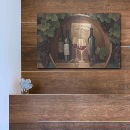 Luxe Metal Art 'At the Winery' by Albena Hristova, Metal Wall Art,16x12