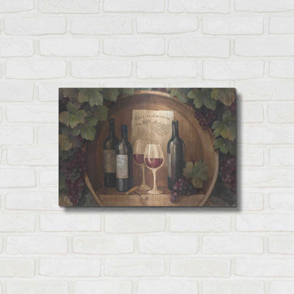 Luxe Metal Art 'At the Winery' by Albena Hristova, Metal Wall Art,24x16