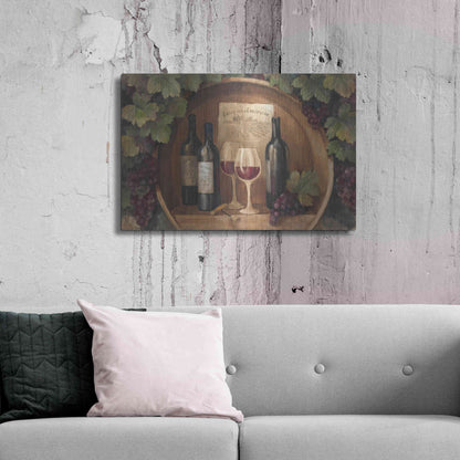 Luxe Metal Art 'At the Winery' by Albena Hristova, Metal Wall Art,36x24