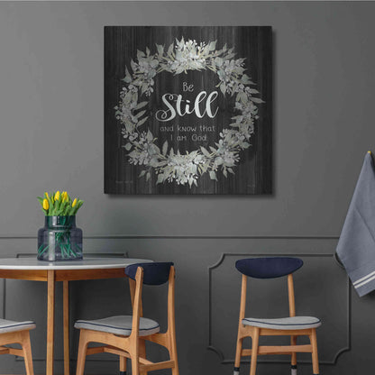 Luxe Metal Art 'Be Still and Know Wreath' by Cindy Jacobs, Metal Wall Art,36x36