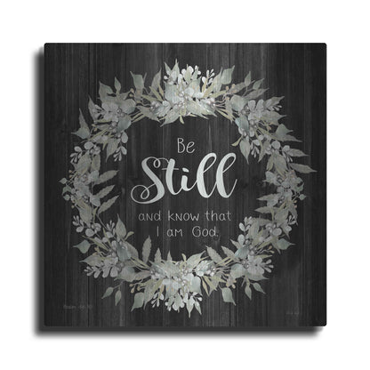 Luxe Metal Art 'Be Still and Know Wreath' by Cindy Jacobs, Metal Wall Art