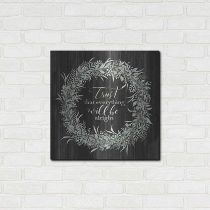 Luxe Metal Art 'Trust Wreath' by Cindy Jacobs, Metal Wall Art,24x24