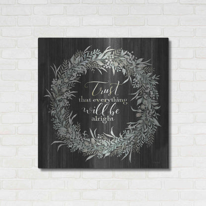 Luxe Metal Art 'Trust Wreath' by Cindy Jacobs, Metal Wall Art,36x36