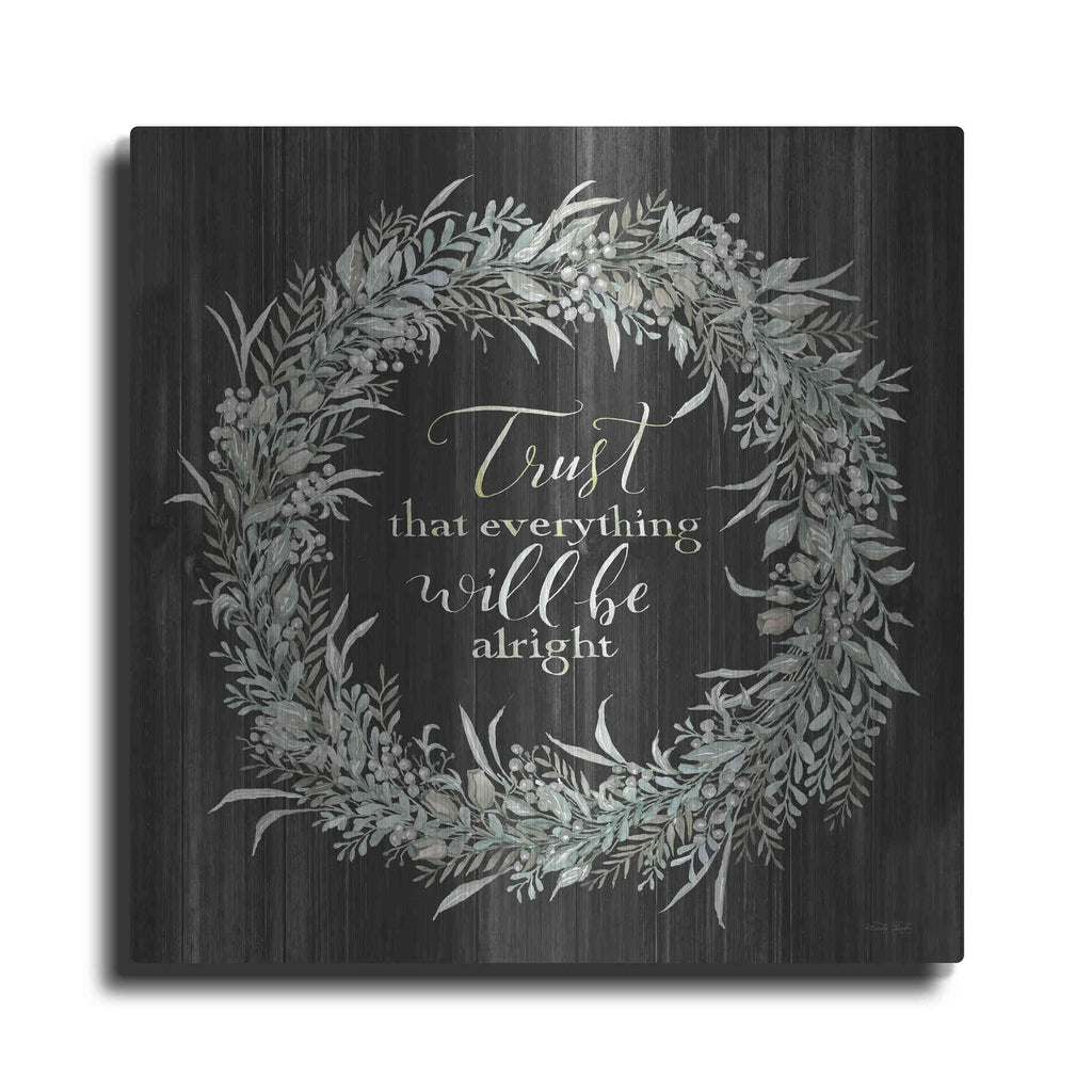 Luxe Metal Art 'Trust Wreath' by Cindy Jacobs, Metal Wall Art