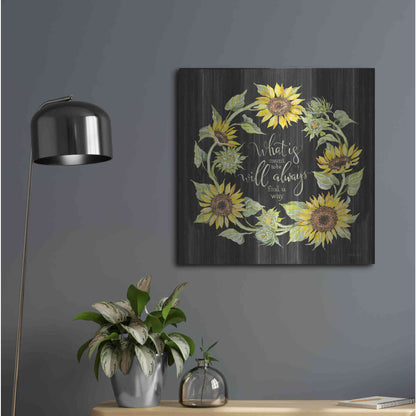 Luxe Metal Art 'What's Meant to Be Wreath' by Cindy Jacobs, Metal Wall Art,24x24