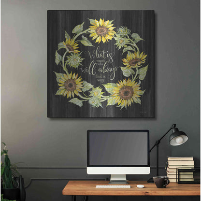 Luxe Metal Art 'What's Meant to Be Wreath' by Cindy Jacobs, Metal Wall Art,36x36