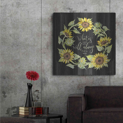 Luxe Metal Art 'What's Meant to Be Wreath' by Cindy Jacobs, Metal Wall Art,36x36