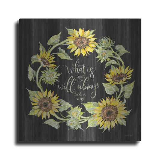 Luxe Metal Art 'What's Meant to Be Wreath' by Cindy Jacobs, Metal Wall Art