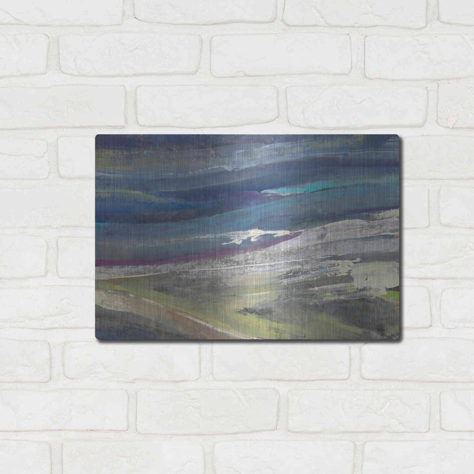 Luxe Metal Art 'Highlands' by Albena Hristova, Metal Wall Art,16x12