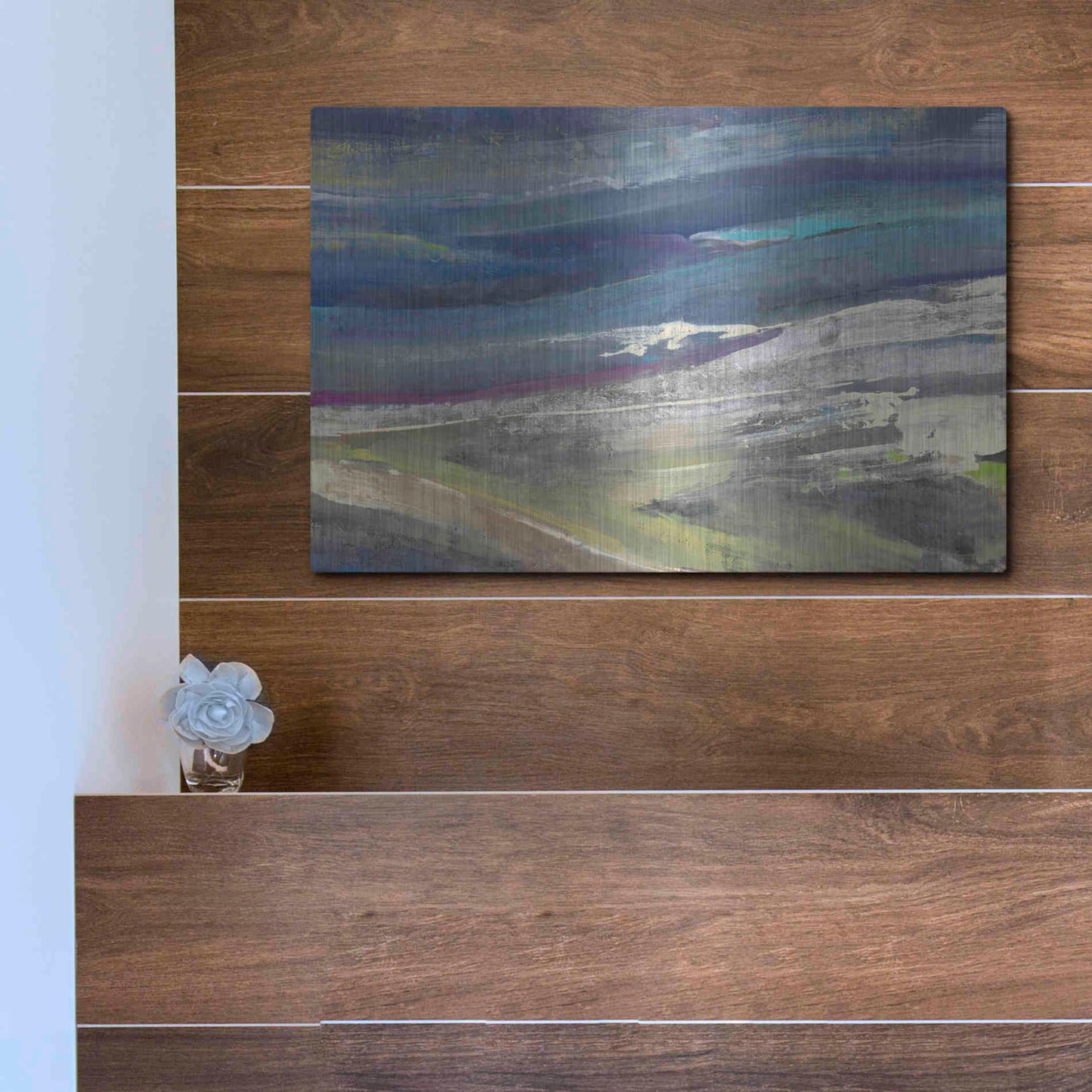 Luxe Metal Art 'Highlands' by Albena Hristova, Metal Wall Art,16x12