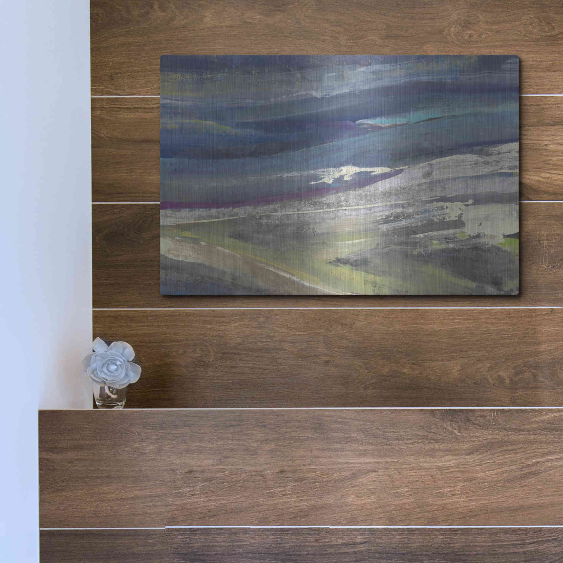 Luxe Metal Art 'Highlands' by Albena Hristova, Metal Wall Art,16x12