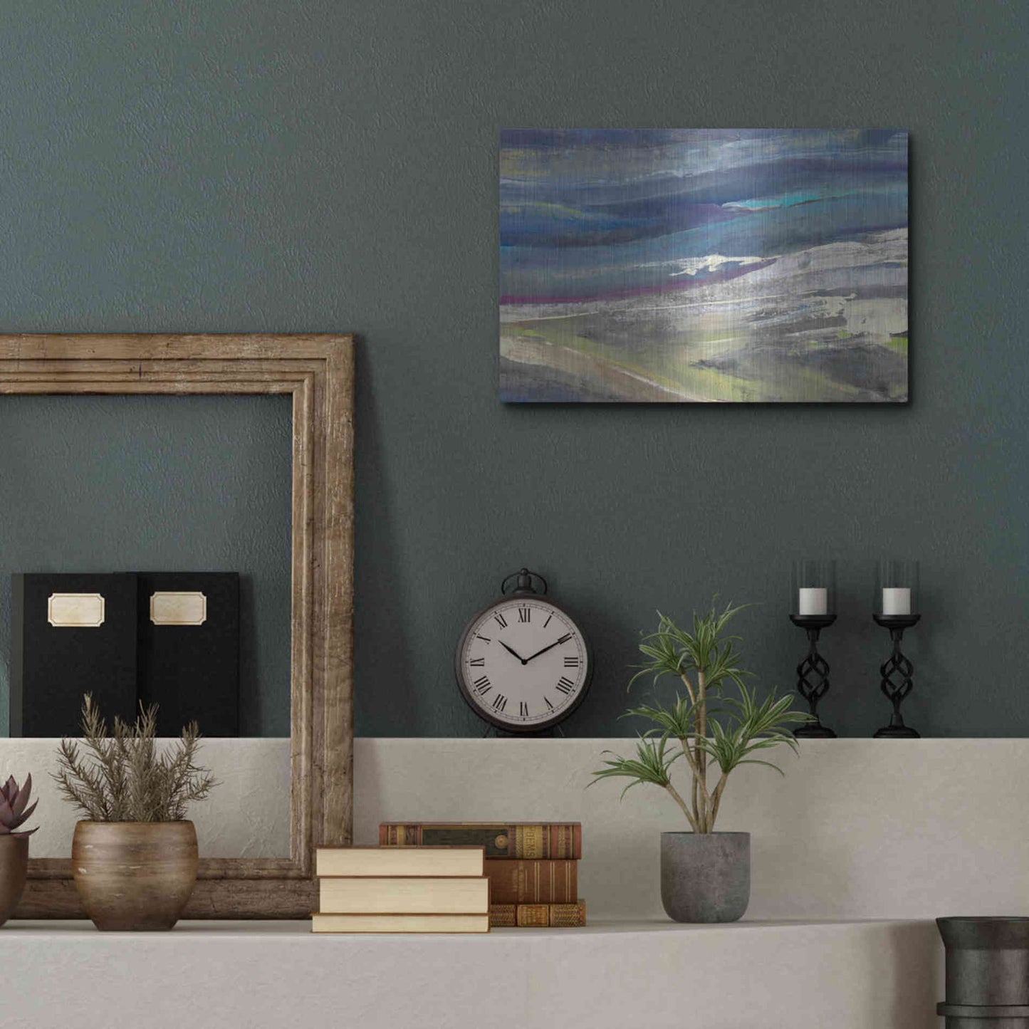 Luxe Metal Art 'Highlands' by Albena Hristova, Metal Wall Art,16x12