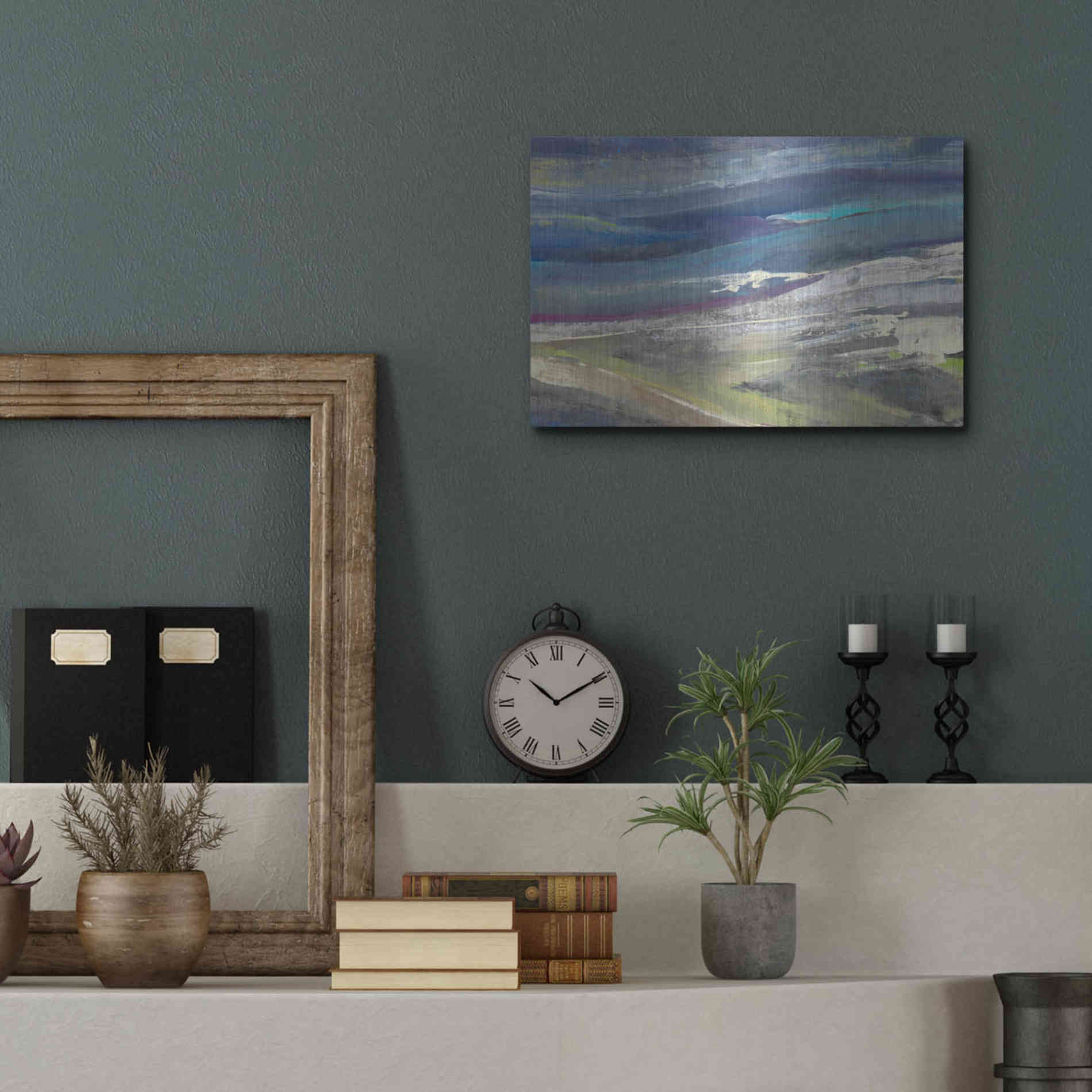 Luxe Metal Art 'Highlands' by Albena Hristova, Metal Wall Art,16x12