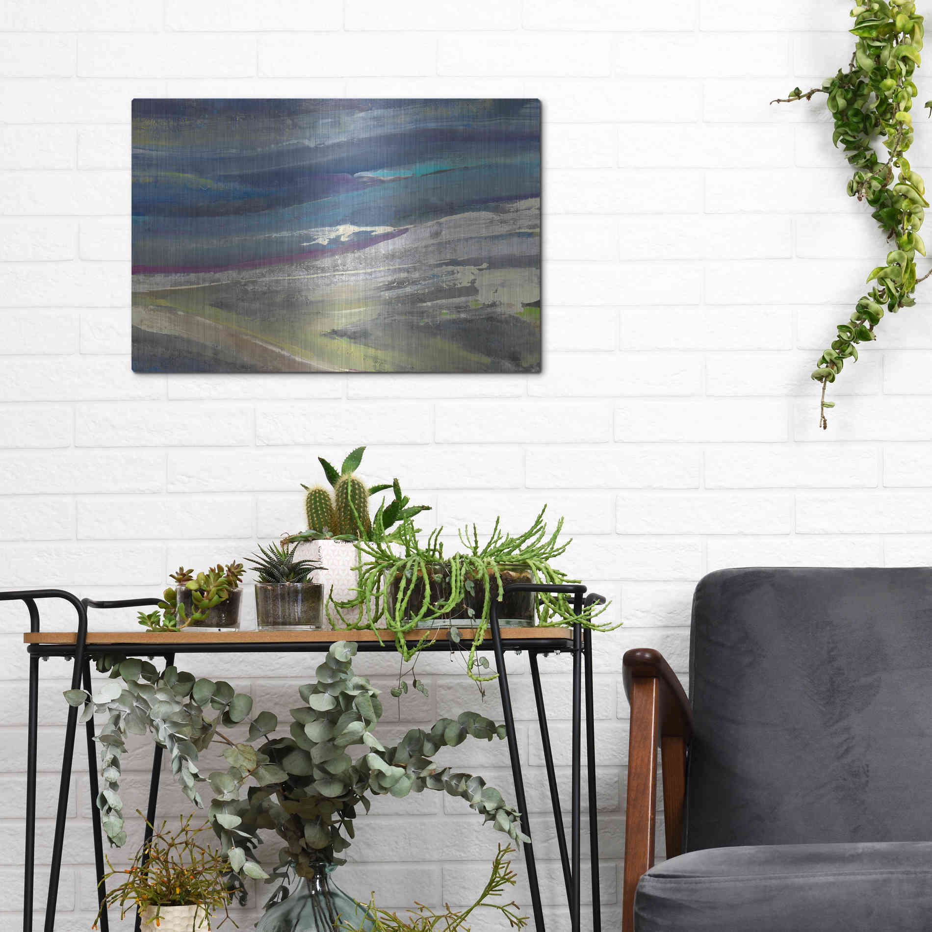 Luxe Metal Art 'Highlands' by Albena Hristova, Metal Wall Art,16x12