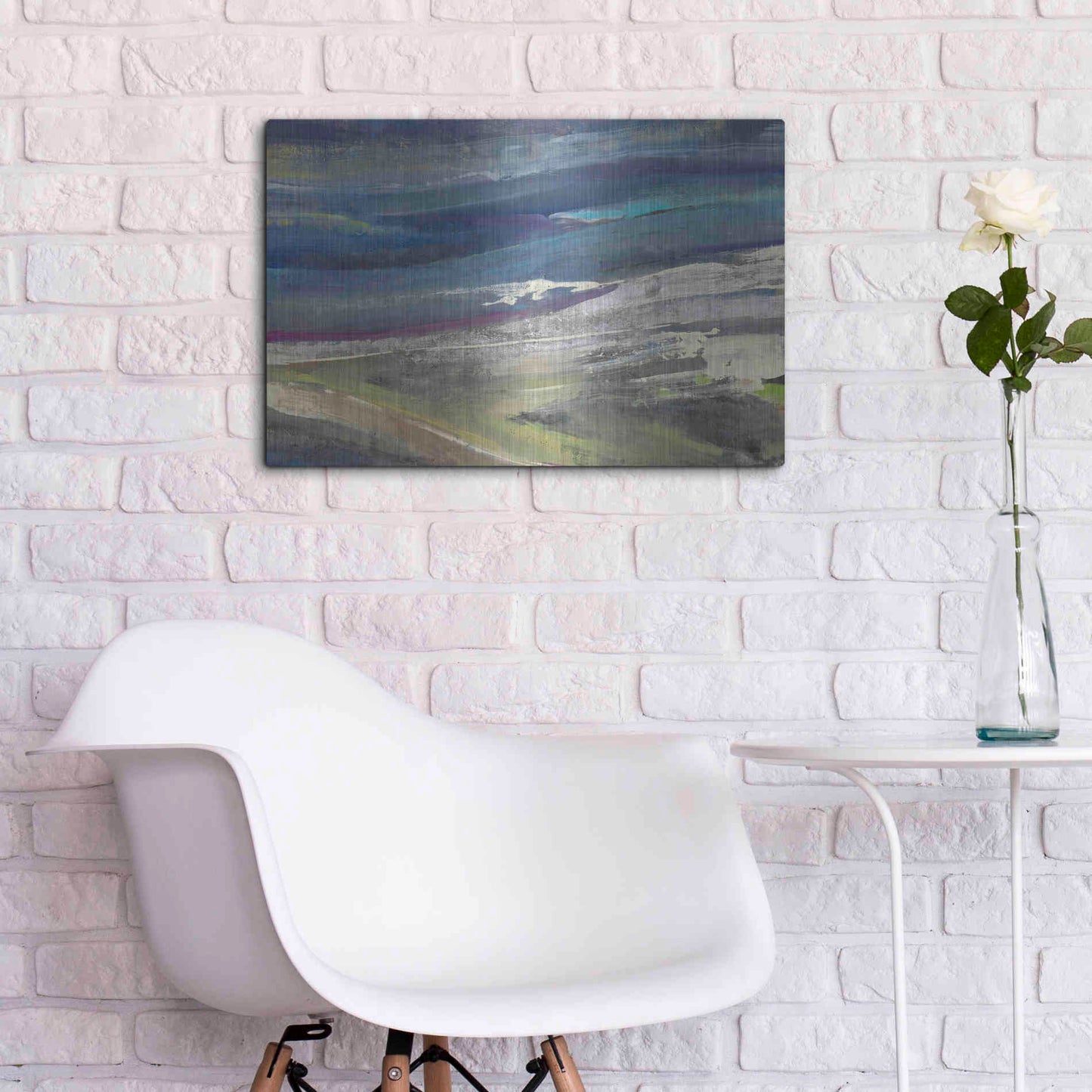 Luxe Metal Art 'Highlands' by Albena Hristova, Metal Wall Art,24x16