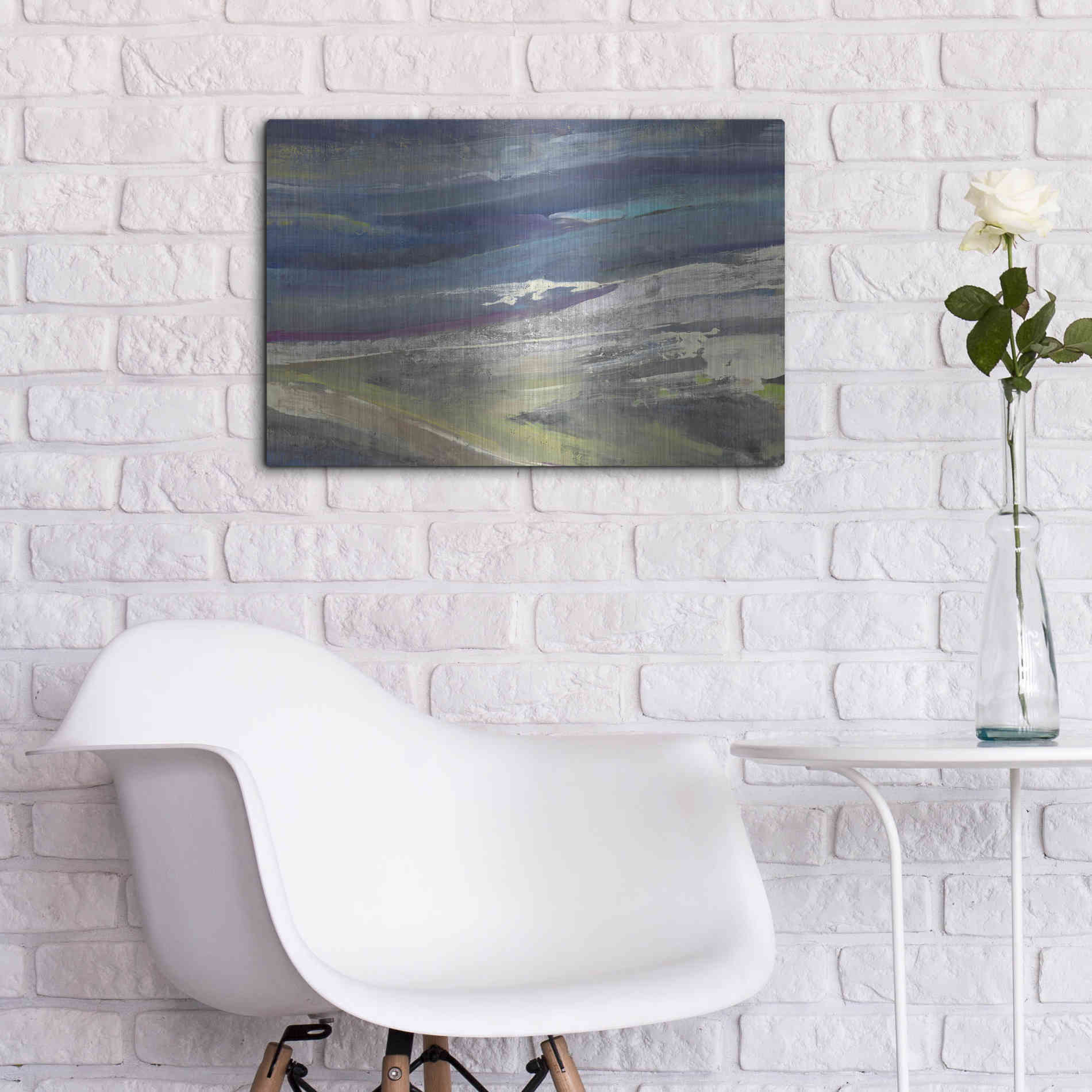 Luxe Metal Art 'Highlands' by Albena Hristova, Metal Wall Art,24x16