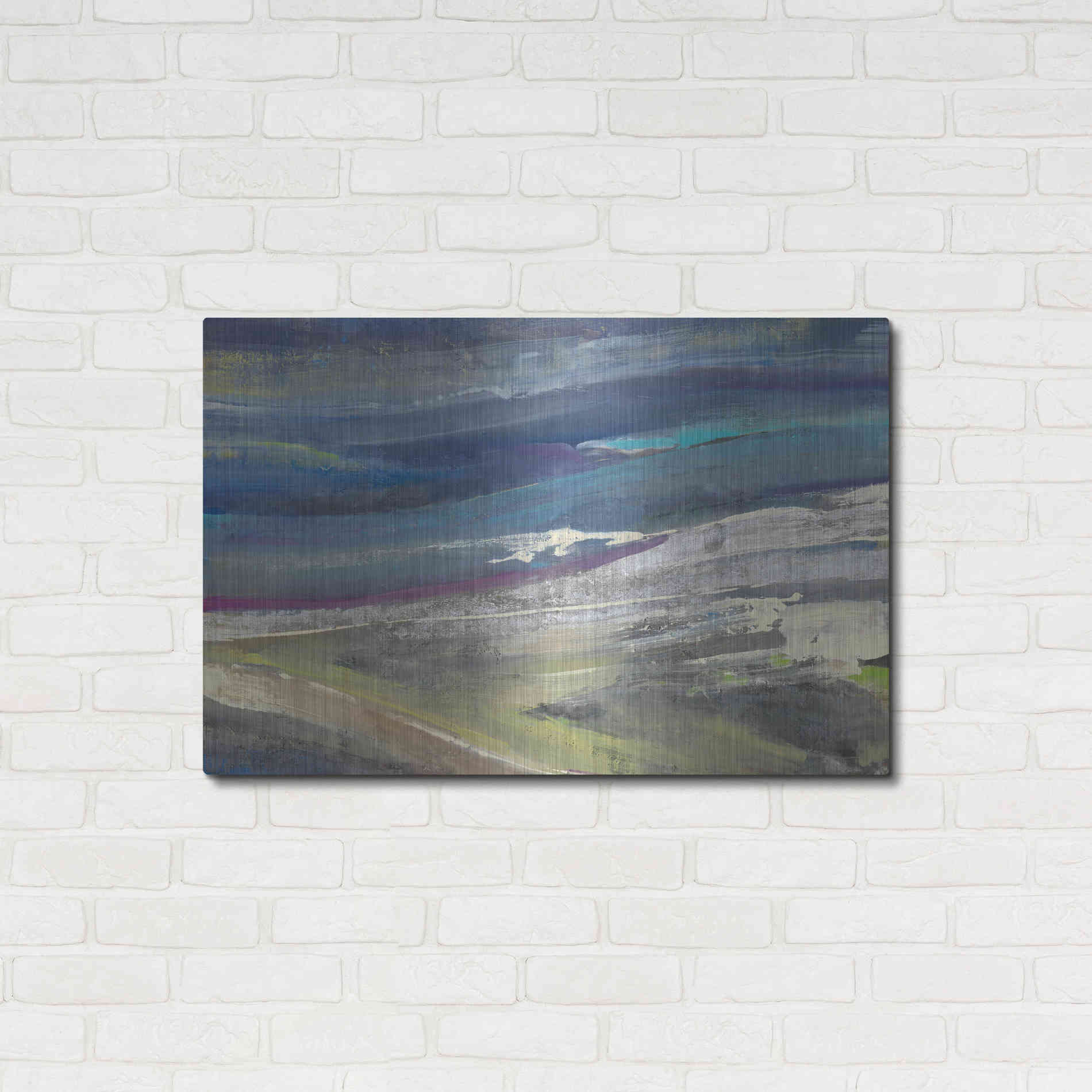 Luxe Metal Art 'Highlands' by Albena Hristova, Metal Wall Art,36x24