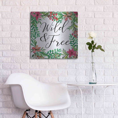 Luxe Metal Art 'Wild & Free Greenery' by Cindy Jacobs, Metal Wall Art,24x24