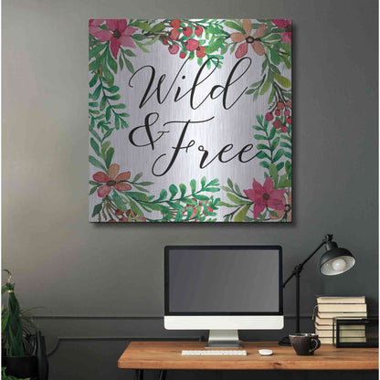 Luxe Metal Art 'Wild & Free Greenery' by Cindy Jacobs, Metal Wall Art,36x36