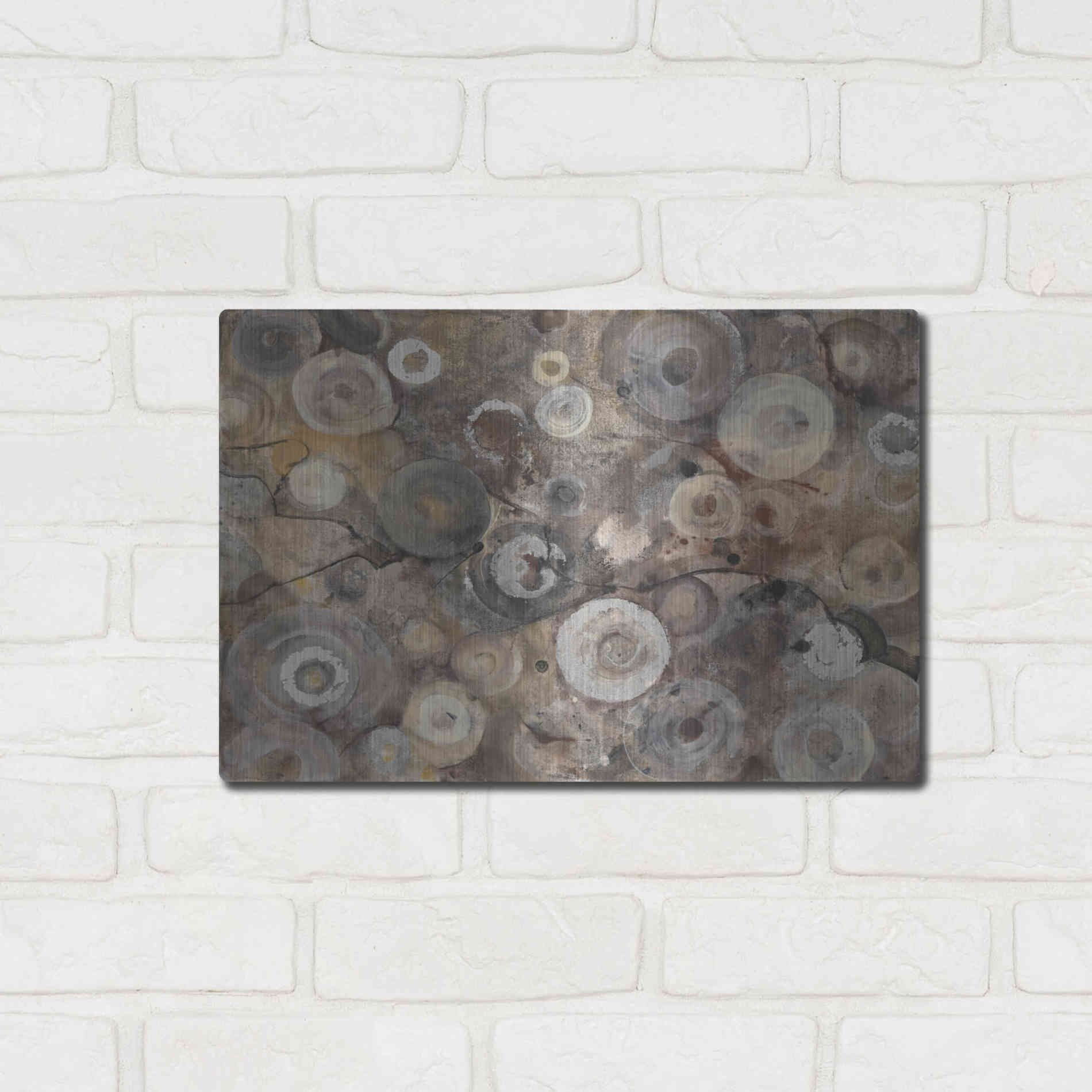 Luxe Metal Art 'Agate' by Albena Hristova, Metal Wall Art,16x12