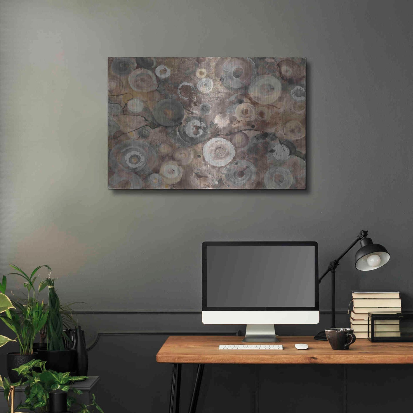 Luxe Metal Art 'Agate' by Albena Hristova, Metal Wall Art,36x24