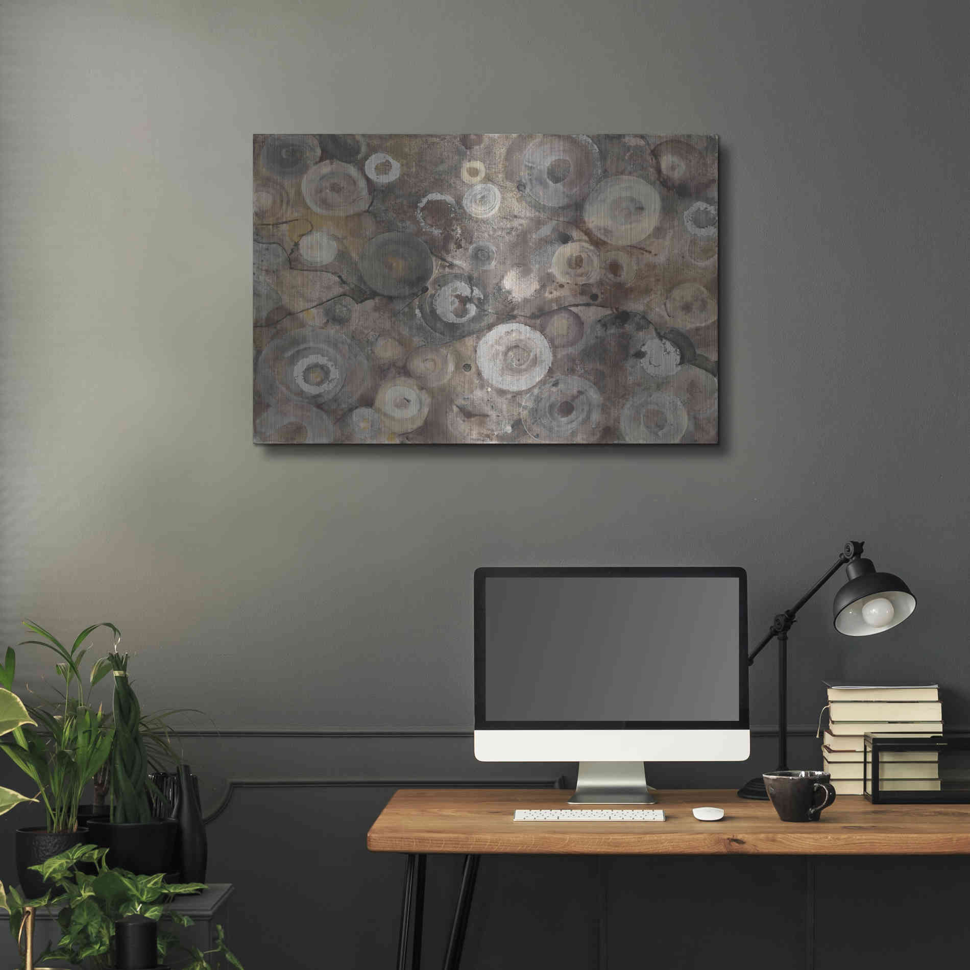 Luxe Metal Art 'Agate' by Albena Hristova, Metal Wall Art,36x24