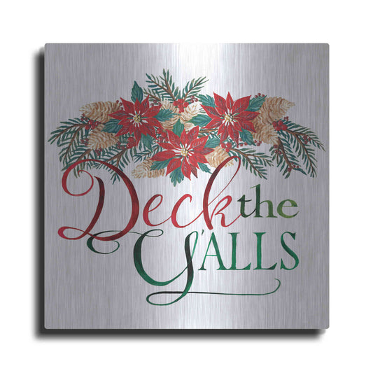 Luxe Metal Art 'Deck the Y'alls' by Cindy Jacobs, Metal Wall Art