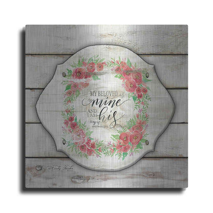 Luxe Metal Art 'My Beloved is Mine' by Cindy Jacobs, Metal Wall Art