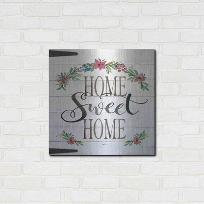 Luxe Metal Art 'Home Sweet Home Door' by Cindy Jacobs, Metal Wall Art,24x24