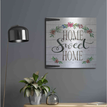 Luxe Metal Art 'Home Sweet Home Door' by Cindy Jacobs, Metal Wall Art,24x24