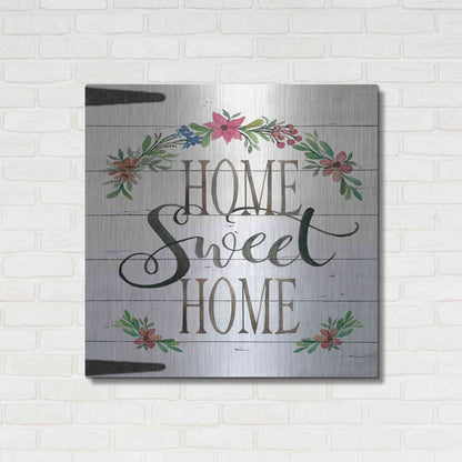 Luxe Metal Art 'Home Sweet Home Door' by Cindy Jacobs, Metal Wall Art,36x36
