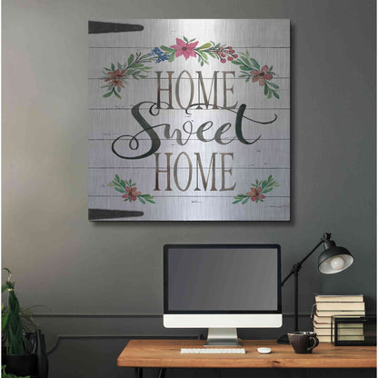 Luxe Metal Art 'Home Sweet Home Door' by Cindy Jacobs, Metal Wall Art,36x36