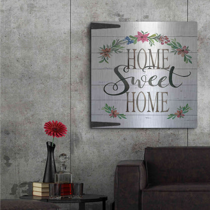Luxe Metal Art 'Home Sweet Home Door' by Cindy Jacobs, Metal Wall Art,36x36