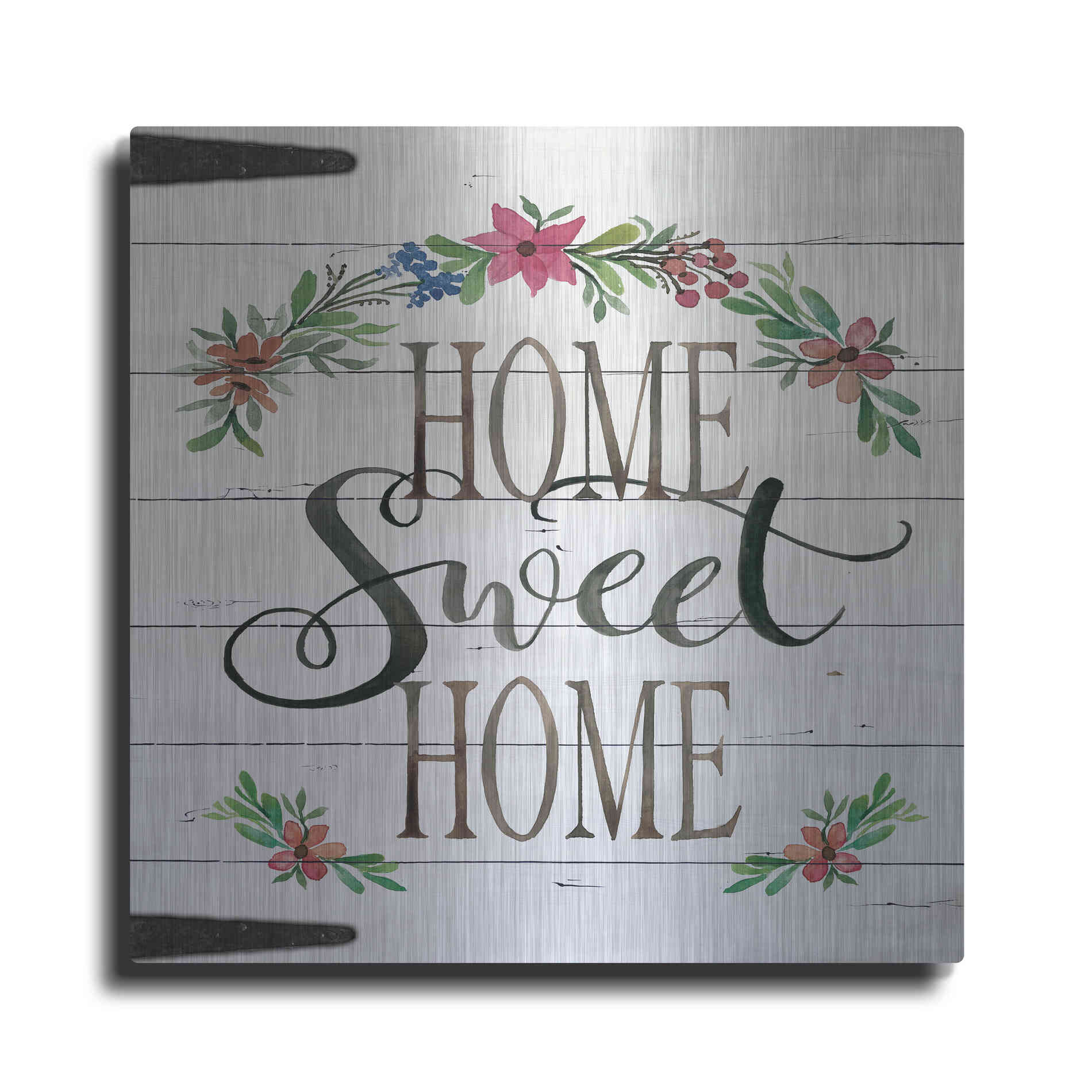 Luxe Metal Art 'Home Sweet Home Door' by Cindy Jacobs, Metal Wall Art