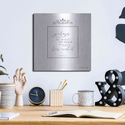 Luxe Metal Art 'The Moment' by Cindy Jacobs, Metal Wall Art,12x12