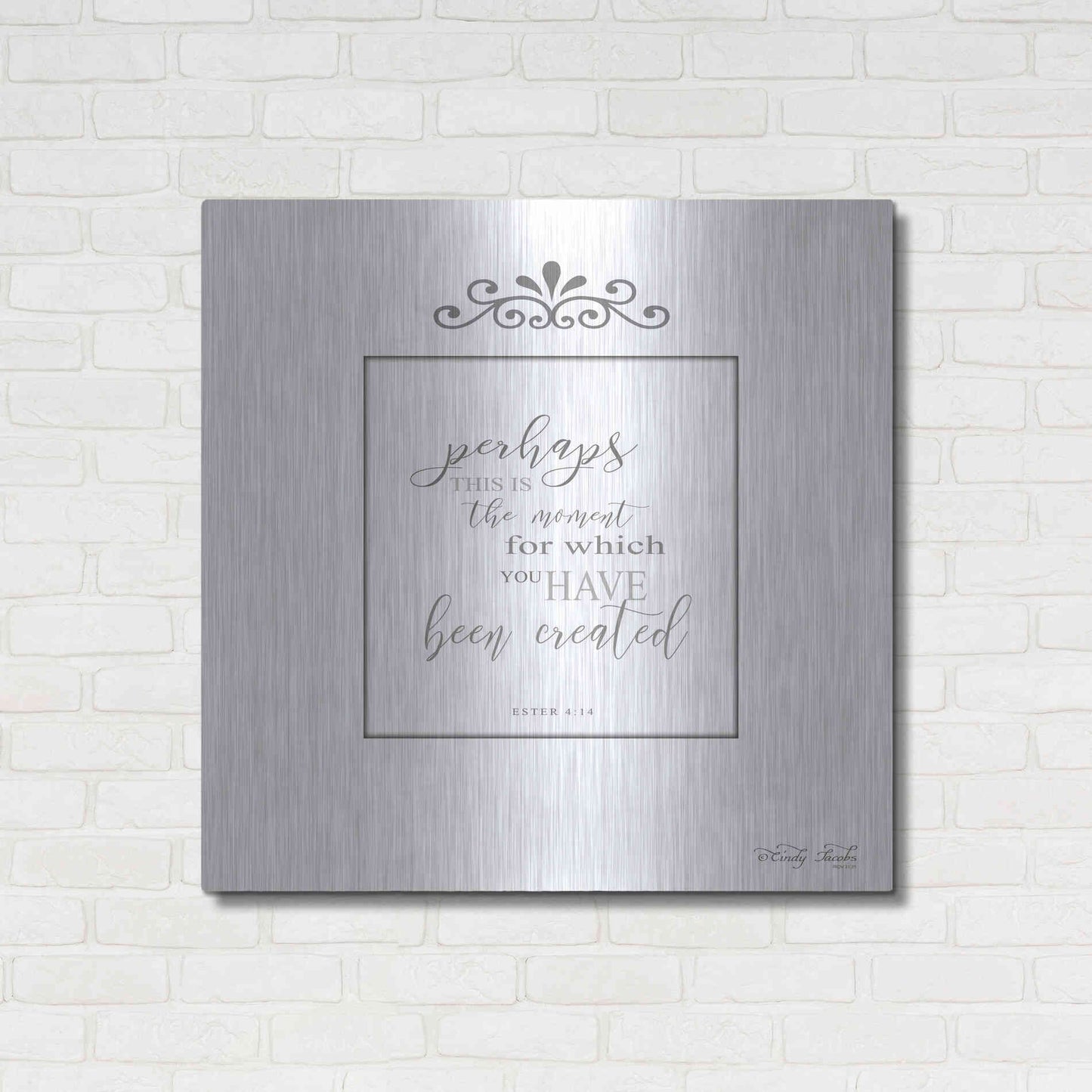 Luxe Metal Art 'The Moment' by Cindy Jacobs, Metal Wall Art,36x36