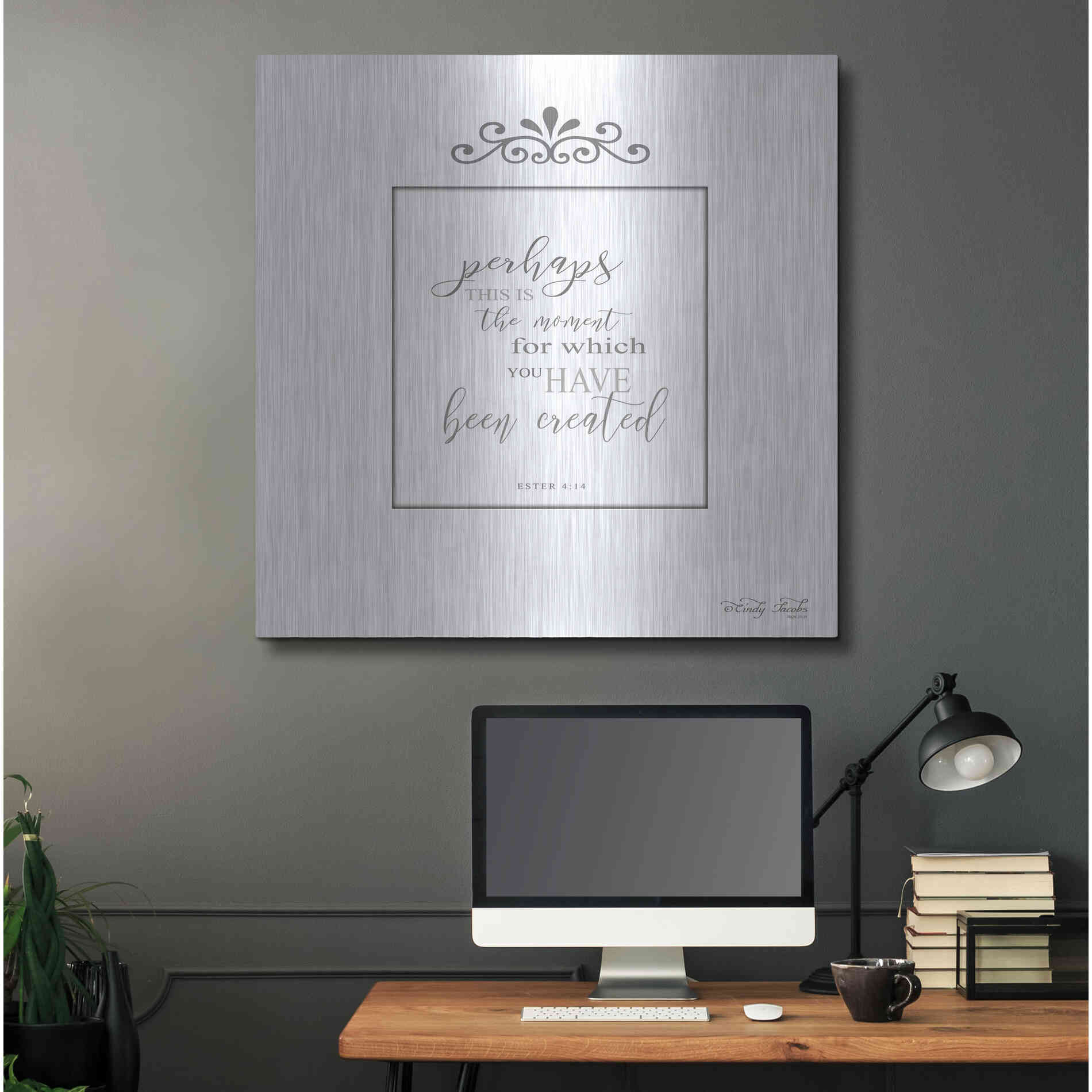 Luxe Metal Art 'The Moment' by Cindy Jacobs, Metal Wall Art,36x36
