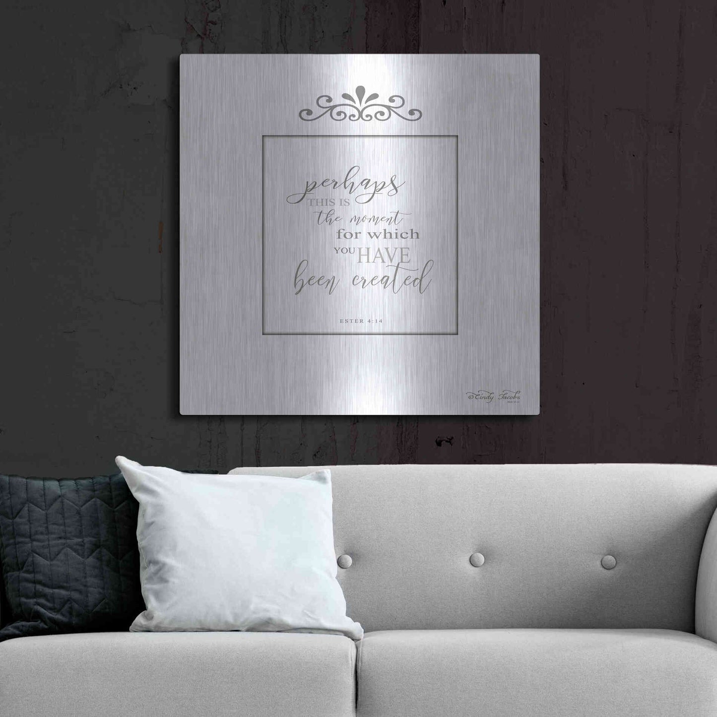 Luxe Metal Art 'The Moment' by Cindy Jacobs, Metal Wall Art,36x36