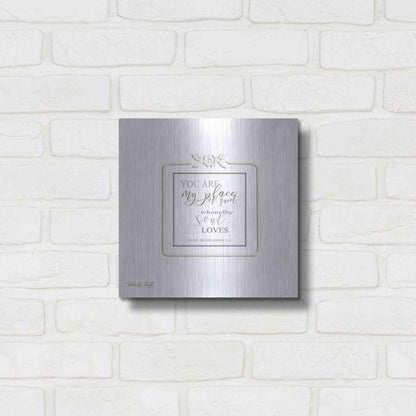Luxe Metal Art 'My Soul Loves' by Cindy Jacobs, Metal Wall Art,12x12