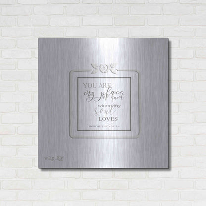 Luxe Metal Art 'My Soul Loves' by Cindy Jacobs, Metal Wall Art,36x36