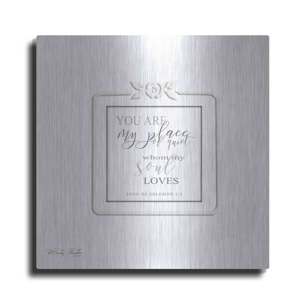 Luxe Metal Art 'My Soul Loves' by Cindy Jacobs, Metal Wall Art