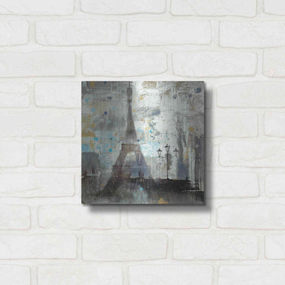 Luxe Metal Art 'Eiffel Tower Neutral' by Albena Hristova, Metal Wall Art,12x12