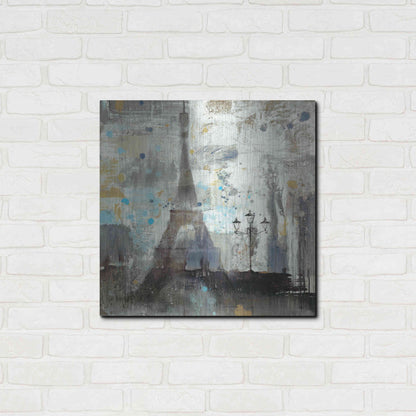 Luxe Metal Art 'Eiffel Tower Neutral' by Albena Hristova, Metal Wall Art,24x24