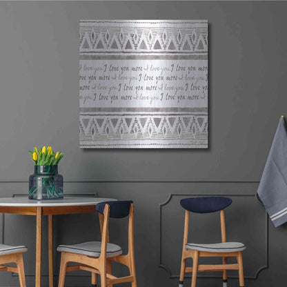 Luxe Metal Art 'I Love You More' by Cindy Jacobs, Metal Wall Art,36x36