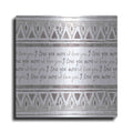 Luxe Metal Art 'I Love You More' by Cindy Jacobs, Metal Wall Art