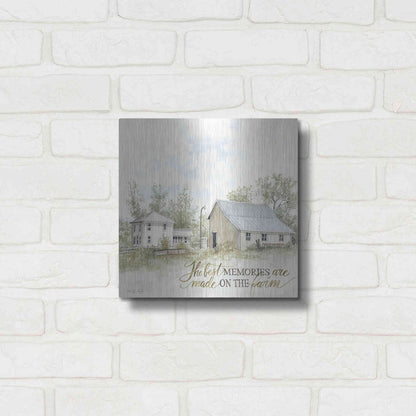 Luxe Metal Art 'The Best Memories' by Cindy Jacobs, Metal Wall Art,12x12
