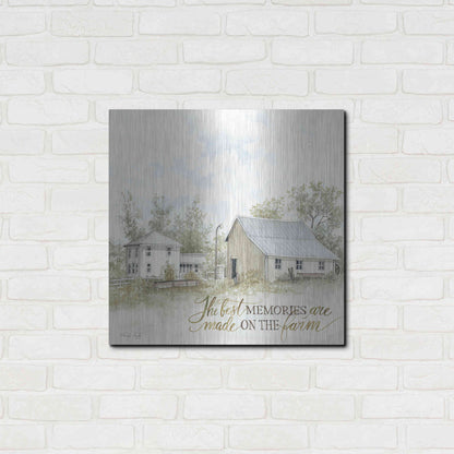Luxe Metal Art 'The Best Memories' by Cindy Jacobs, Metal Wall Art,24x24