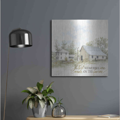 Luxe Metal Art 'The Best Memories' by Cindy Jacobs, Metal Wall Art,24x24