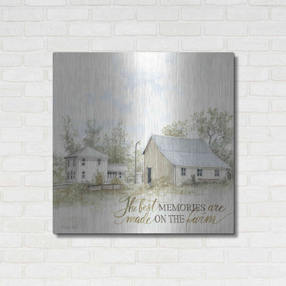 Luxe Metal Art 'The Best Memories' by Cindy Jacobs, Metal Wall Art,36x36